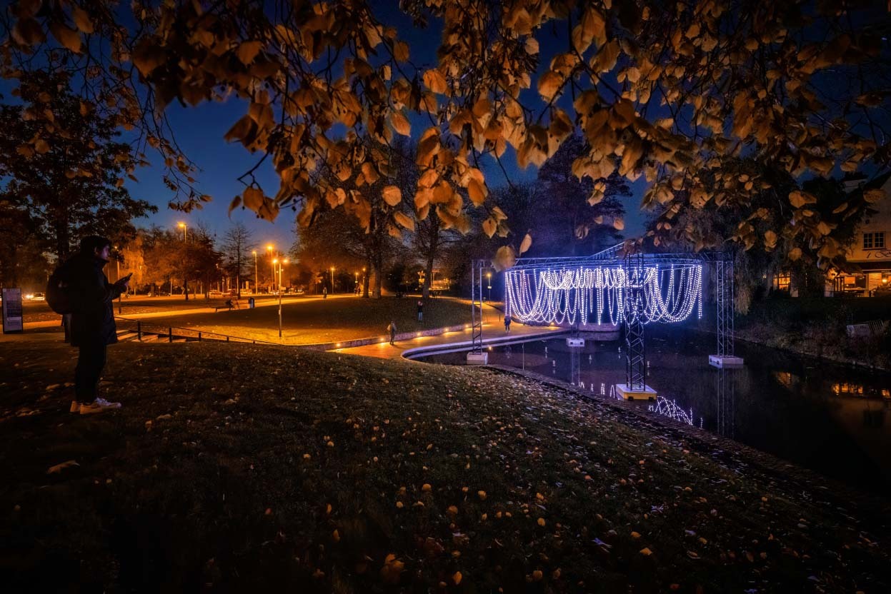 Koning Albert I park - Wintergloed