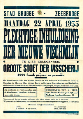 © Affiche Inhuldiging nieuwe vismijn door het feestcomité, 1935